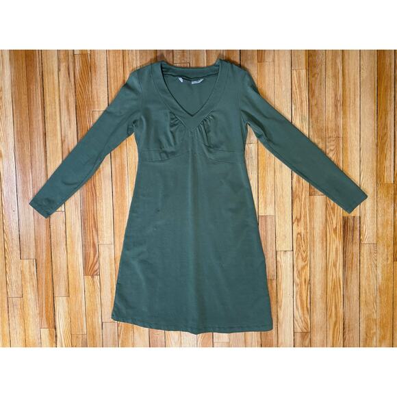 Athleta | V Neck Long Sleeve Tunic Dress in Sage Green | Size Medium - Picture 11 of 13